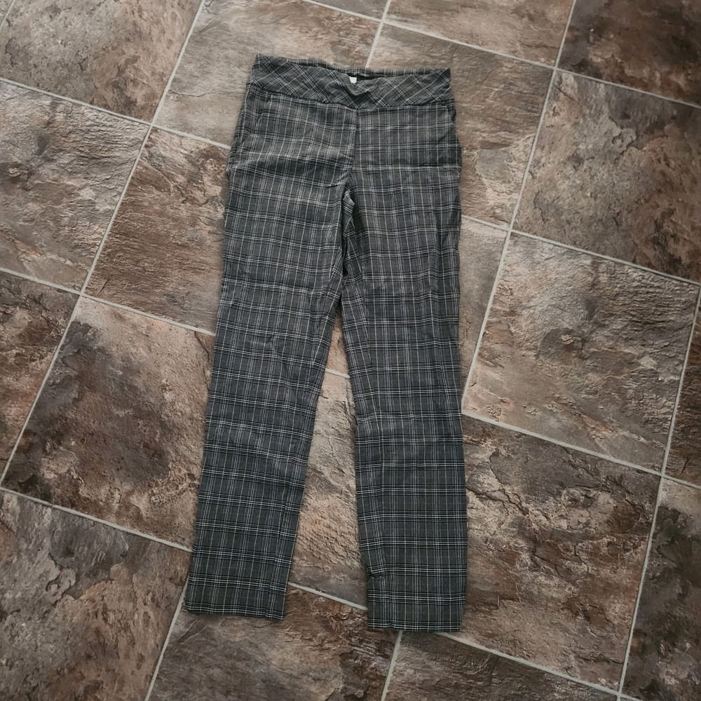 Gray Plaid Pants